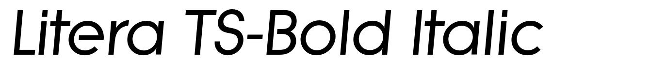 Litera TS-Bold Italic